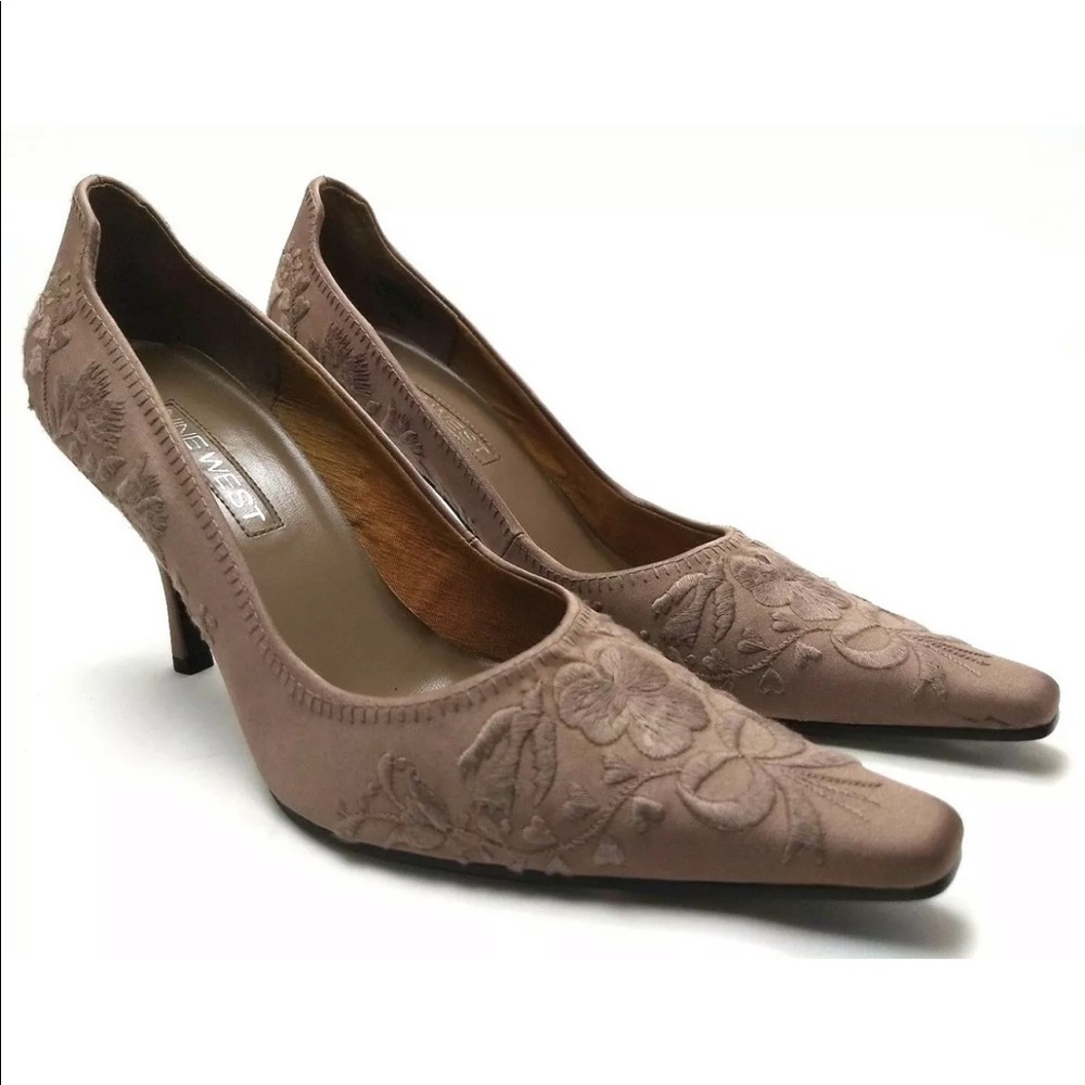 Nine West First Dance Vintage Pumps Satin Heels